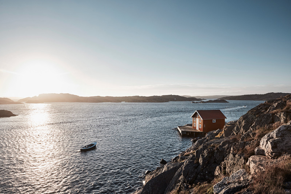 Archipelago coast line sunset
